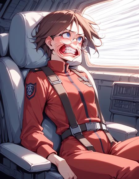 G-force training / wind blown face concept for Pony XL版本v3.0 (ID: 676560)
