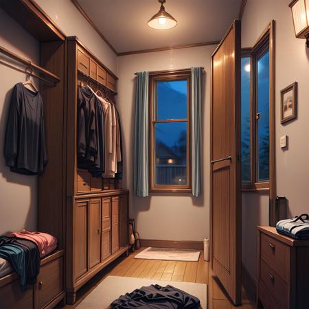 Walk-in dressing room