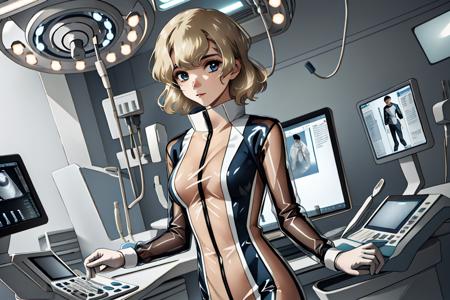 Doctor Latex Ultrasound Exam
