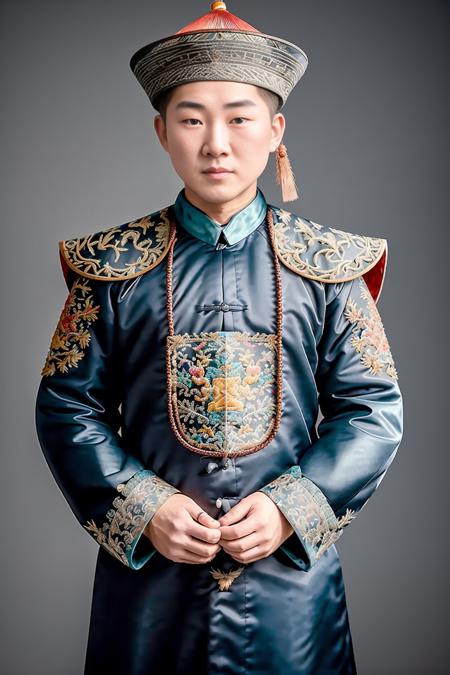Qing Dynasty official headwear chinese