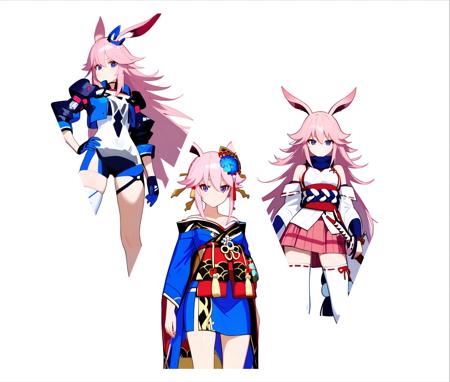 (SDXL: Pony)MIHOYO Collection 米家全家桶 (Honkai Impact 3rd | Honkai Star Rail | Genshin Impact | Zenless Zone Zero)版本八重樱-巫女&勿忘&花魁 (ID: 845814)