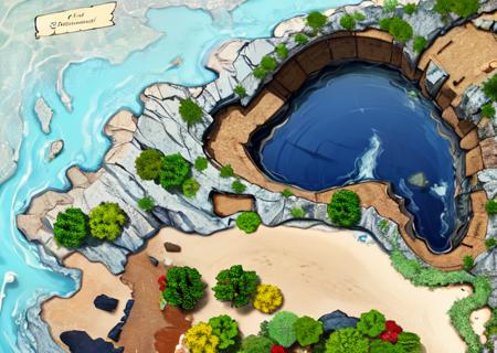 Table Rpg / D&D Maps #5 - Crater