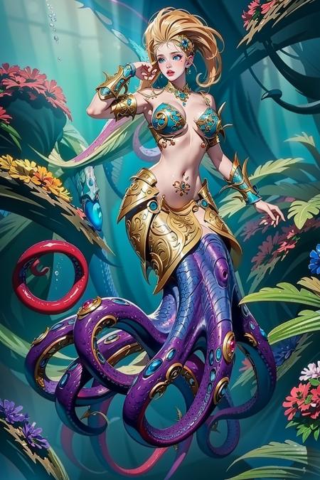 Octopus Mermaid(Cecaelia, Scylla)