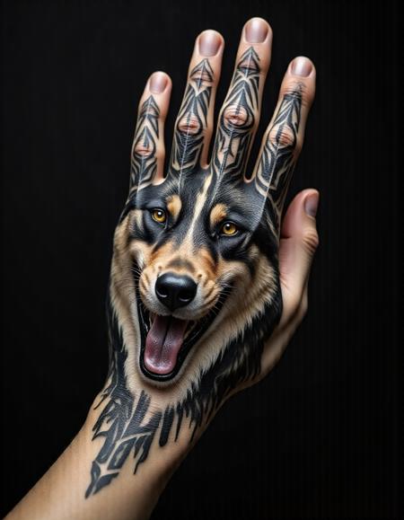 Flux - Tattoo on hand - By Devildonia版本v1.0 (ID: 880194)