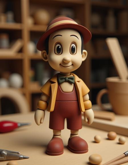 Wood Figure Style [FLUX+SDXL+1.5]