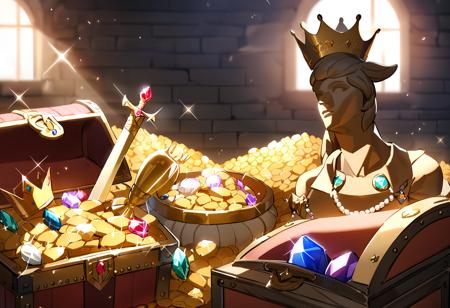 Treasure Room Background (Animagine, Pony, SD1.5)