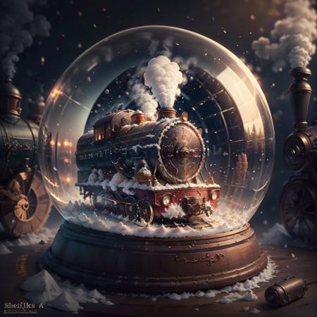 Christmas crystal ball