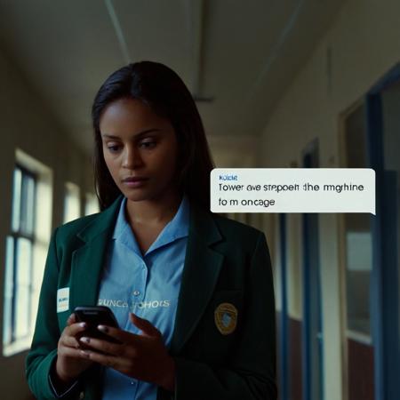 Text message on screen bubble (cinematic style) XL + F1D