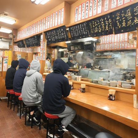 大衆酒場の店内 / Inside a popular Japanese Tavern SDXL