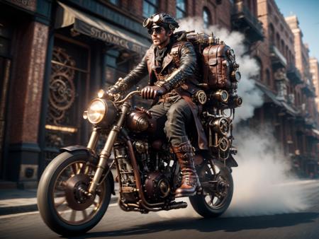 Gearbound Steampunk Chic SDXL
