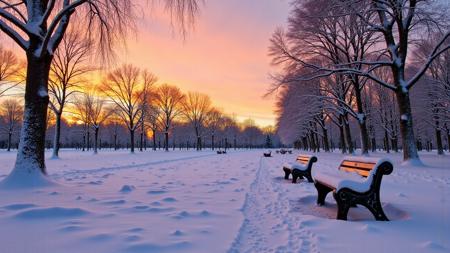 Winter Time Flux Background