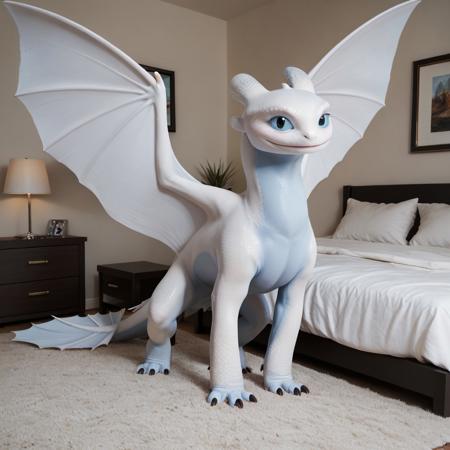 Nubless/Light Fury (How to Train Your Dragon) [PonyXL]