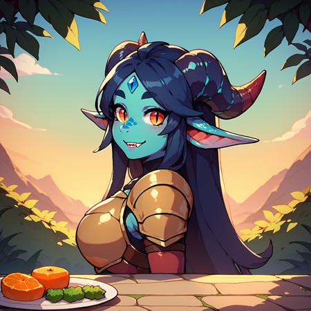 Blue Dragon Lady (OC) LoRA