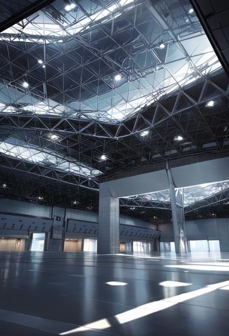 東京ビッグサイト東展示場  / TokyoBigSight EASTHALL indoors SDXL