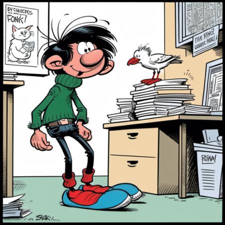 Gaston / Gaston Lagaffe - SDXL Realistic & Comics