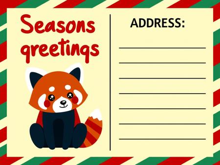 ? Christmas Postcard Template - Print your own generated X-mas card! ? [Flux]