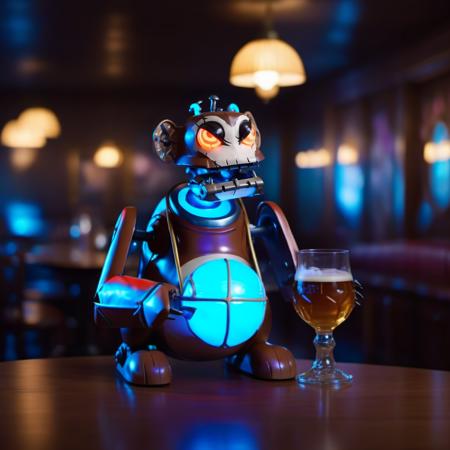 Powder's wind up monkey - Arcane - SDXL