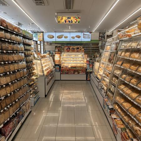 コンビニの店内F SDXL