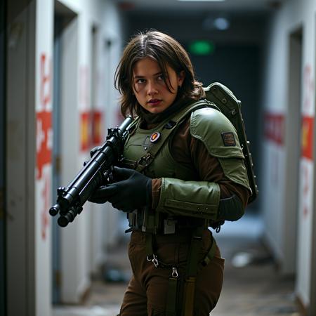 'Cailee Spaeny (Civil War)' - [CELEBRITY] [LORA] [FLUX] - spectrum_0004 by 'AI_Characters'