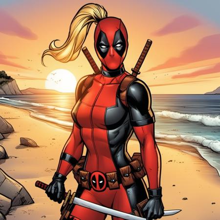 Lady Deadpool - Flux1.D & SDXL Realistic & Comics