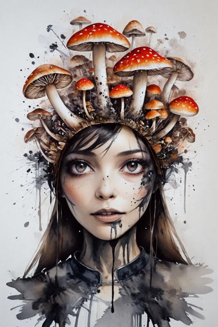 FLUX Mushroom Portrait [+SD1.5+SDXL+Pony]