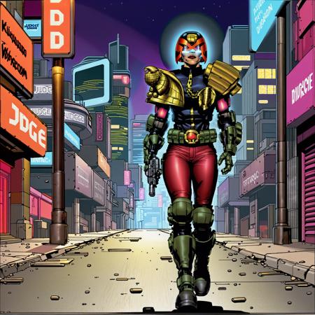 Judge Dredd Comic Style (SDXL)