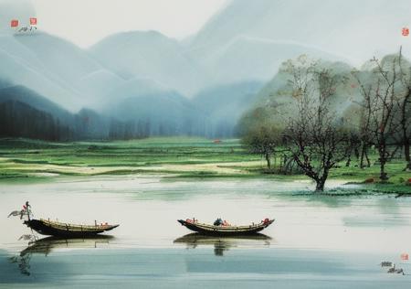 中国彩墨-Chinese ink painting