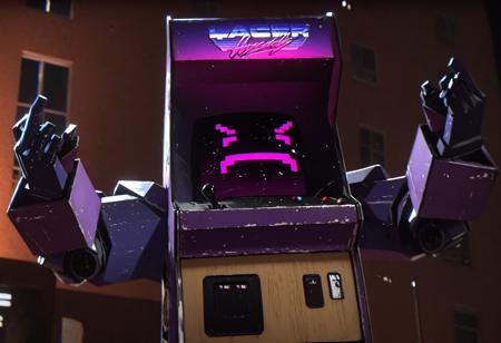 Kung Fury Angry 80s Arcade Machine