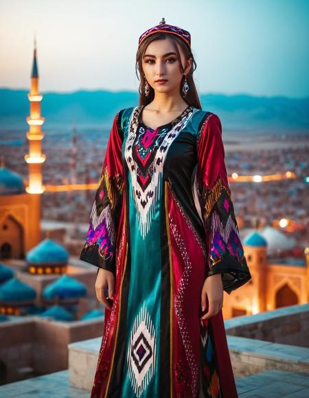 Uyghur Etles LoRA | 维吾尔艾德莱斯裙