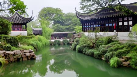 【LoRA】Traditional Chinese Garden版本v1.0 (ID: 90797)