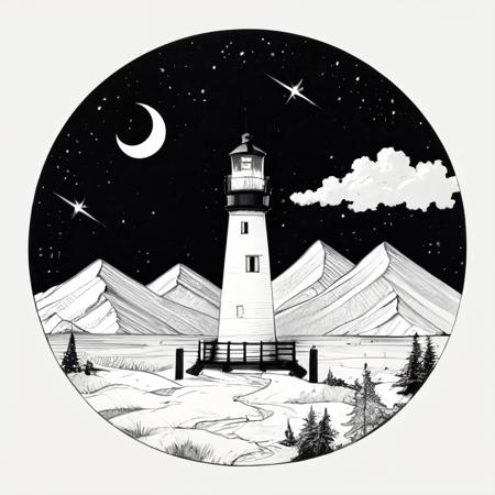 Minimalist tattoo designs (SD1.5 & NAI available)