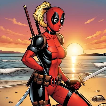 Lady Deadpool - Flux1.D & SDXL Realistic & Comics