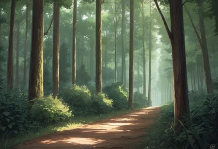 Forest background PonyXL
