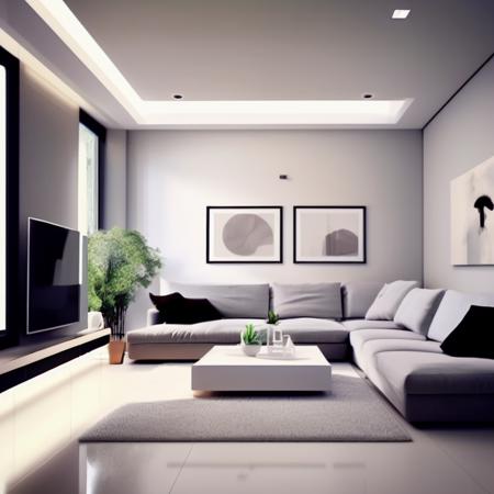 minimalist style living room
