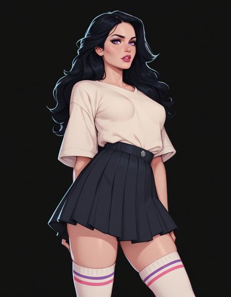 Thigh High Socks With Stripe Top版本v1.0 (ID: 646495)