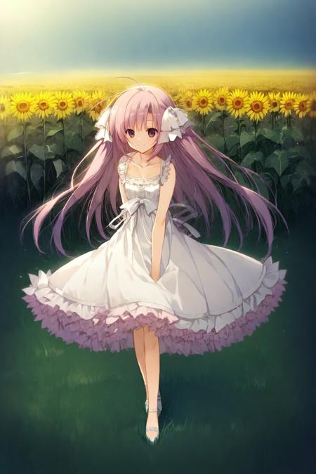Yomi Natsusaki/夏咲咏 (A Long Summer Vacation at the Church of Sunflowers/向日葵の教会と長い夏休み)版本V1 (ID: 1173818)