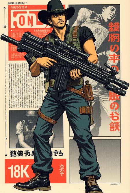Japanese Graphic Art Style FLUX