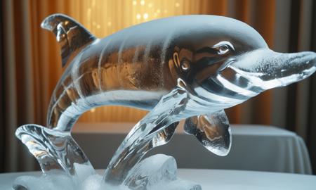 XL Realistic ice carving art style