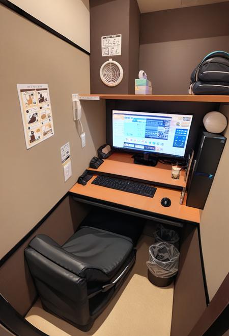 ネカフェ (Internet Cafes in Japan) SDXL