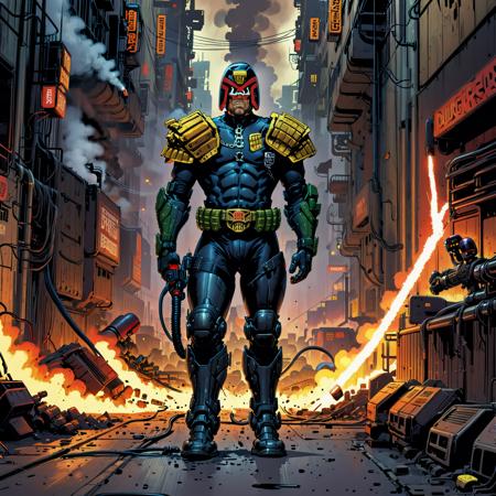 Judge Dredd Comic Style (SDXL)