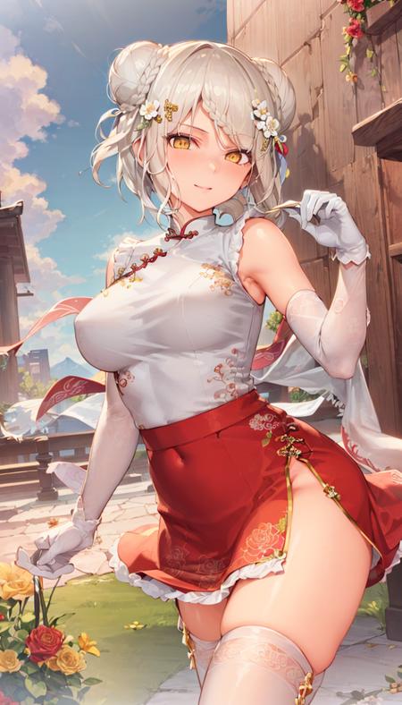 战舰少女r-重庆-曙光女神(Aurora)-绯衣金带服饰
