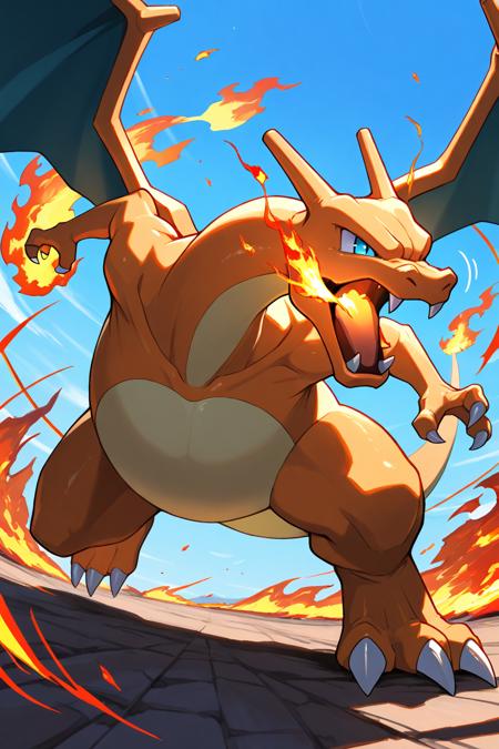 Charizard & Mega X Form (Pokemon) (Pokedex #0006) [Illustrious & SD1.5]版本Illustrious (ID: 1136699)