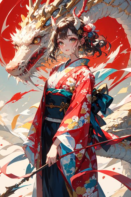 龙年立绘/Dragon and girl