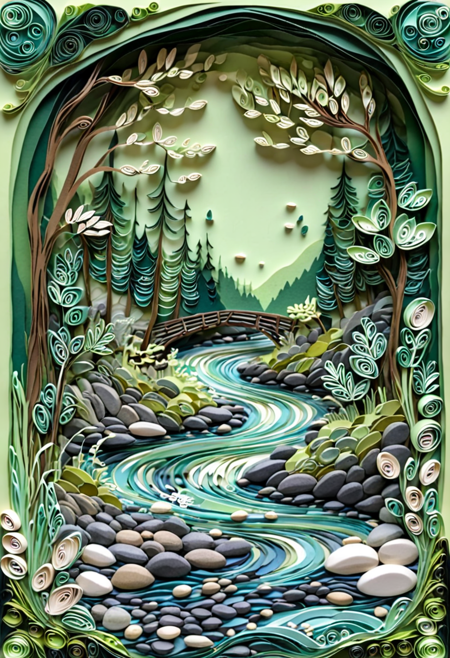Paper Quilling And Layering Style - [Flux/SDXL/SD1.5]