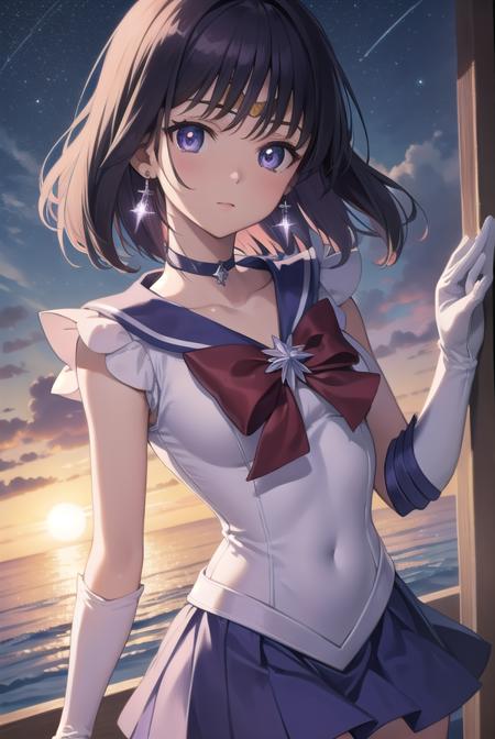 Hotaru Tomoe (土萠 ほたる) / Sailor Saturn (セーラーサターン) - Sailor Moon (美少女戦士セーラームーン)