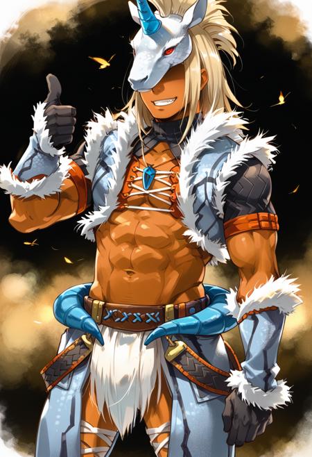 Monster Hunter - Kirin Armor - Male (キリン装備 男) ponyXL版本v2.0 (ID: 692915)