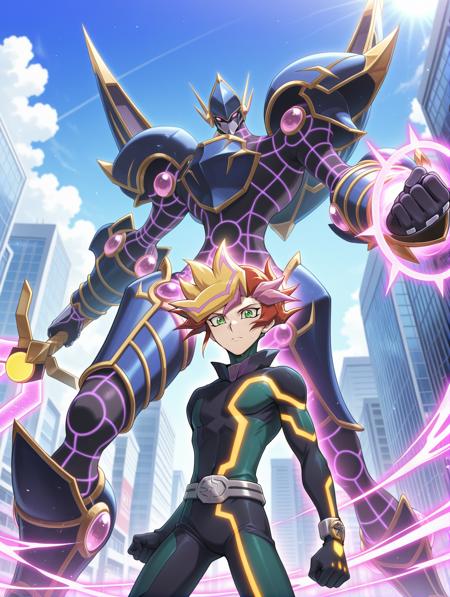 Yu-Gi-Oh! - Playmaker, Accesscode, Decode Talker & Firewall Dragon (プレイメーカー, アクセスコード/ デコード・トーカー, ファイアウォール・ドラゴン) illuXL版本v1.1 (ID: 1070079)