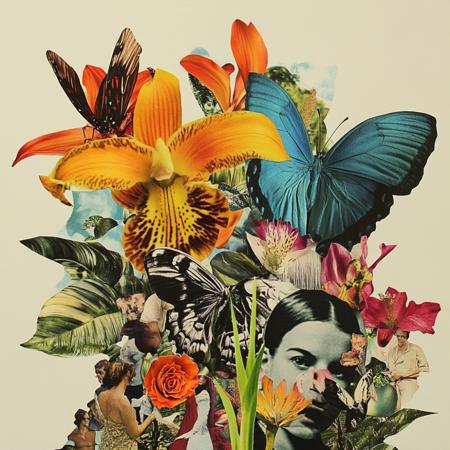 Retro Collage Art