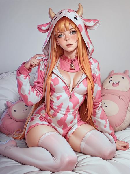 Pink Cow Onesie