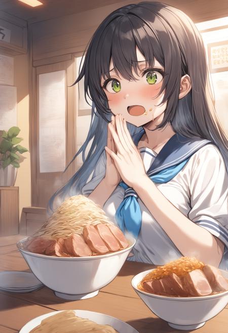 [Illust&XL] Ramen Jiro / 二郎系ラーメン版本Animagine v1.0 (ID: 336509)